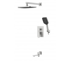 Душевая система скрытого монтажа 7в1 нержавеющая сталь 7in1EK ESKO 