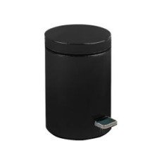 Ведро 5 л. с педалью из стали, черное, 09100.05.N шт NOFER 09100.05.N 