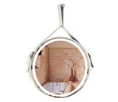 Зеркало AZARIO Капитан D610 c подсветкой и диммером, бесконтактный сенсор, белая кожа LED-00002475 Зеркало AZARIO Капитан D610 c подсветкой и диммером, бесконтактный сенсор, белая кожа LED-00002475