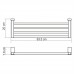 Полка WasserKRAFT Lopau K-6000 6011 Хром 