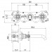 Смеситель для раковины GATTONI TRD TR106 18C0 Хром 