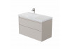 Тумба с раковиной Aquanet Nova Lite 2.0 100 L 2 ящ. цв. бежевый 00365906 
