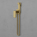 Гигиенический душ Vincea VHFW-102BG из латуни, со смесителем, брашированное золото 