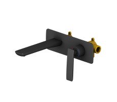 Смеситель для раковины встроенный Timo Helmi 4071/03SM черный черный 