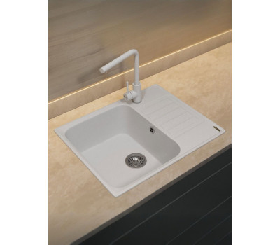Кухонная мойка из искусственного камня Uperwood UPD-202, прямоугольная, цвет туман 391020212 