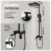 Душевая система Hansberge H5077BL черный 