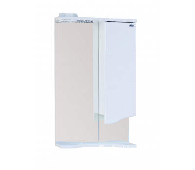 Шкаф-зеркало Onika Лайн 48 белый, правый, с подсветкой 204802 Шкаф-зеркало Onika Лайн 48 белый, правый, с подсветкой 204802