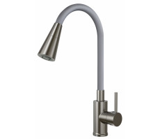 Смеситель для кухни гибкий излив серый 2 режима K47GMG ESKO 