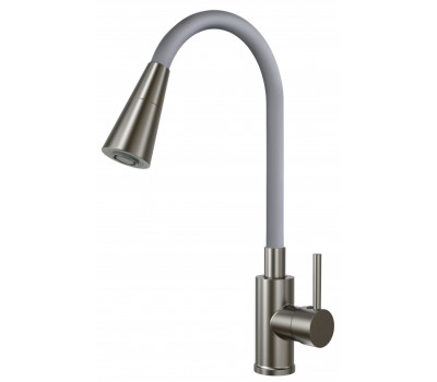 Смеситель для кухни гибкий излив серый 2 режима K47GMG ESKO 