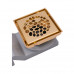 Душевой трап PLUMBERIA SELECTION PS STONES PSS13OB, брашированное золото 