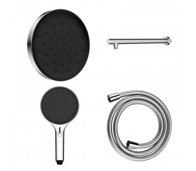 Комплект Vincea Inspire VSHH-3I2AHCH, Верхний душ  с держателем, Ручной душ с шлангом , хром 