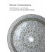 Раковина керамическая накладная умывальник МАРРАКЕШ 1008G серая Bronze de Luxe 