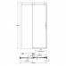 Душевая дверь Kerama Marazzi Cristallo CT.120.SD.BLK.M раздвижная с функцией soft close, 120х210, матовый черный