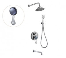 Душевой комплект ЯСМИНА NT800/B03 хром Bronze de Luxe 