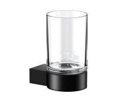 Стакан подвесной хрустальный Keuco PLAN 14950379000 Черный матовый 