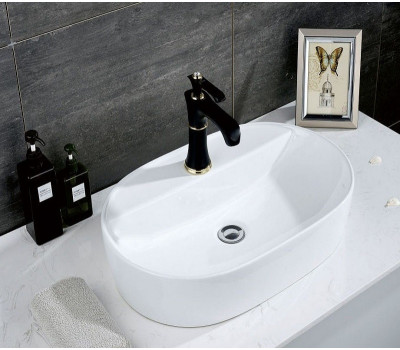 Умывальник CeramaLux D1346 белый Умывальник CeramaLux D1346 белый