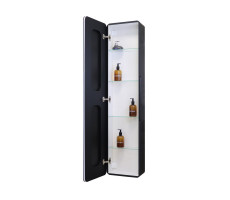 Зеркало-шкаф CONTINENT Eltoro black LED 360х1560 МВК112 