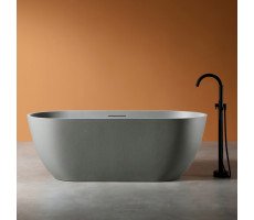 Ванна из искусственного камня ABBER Frankfurt AM9941MLG светло-серая матовая 