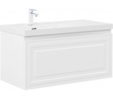 Тумба с раковиной Aquanet Агата 100 L 1 ящ. цв. белый сатин 00365934 Тумба с раковиной Aquanet Агата 100 L 1 ящ. цв. белый сатин 00365934
