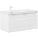 Тумба с раковиной Aquanet Агата 100 L 1 ящ. цв. белый сатин 00365934 Тумба с раковиной Aquanet Агата 100 L 1 ящ. цв. белый сатин 00365934