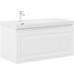 Тумба с раковиной Aquanet Агата 100 L 1 ящ. цв. белый сатин 00365934 Тумба с раковиной Aquanet Агата 100 L 1 ящ. цв. белый сатин 00365934