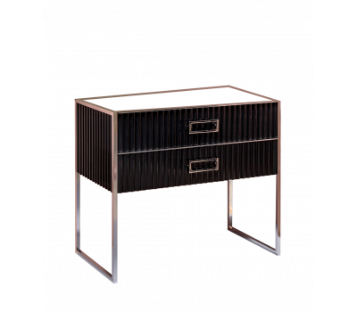 Тумба Armadi Art MONACO 100см черная глянец + хром под раковину чашу 867-100-BCR 