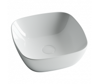 Умывальник чаша накладная квадратная Element 400*400*140мм Ceramica Nova CN5006 Белый 