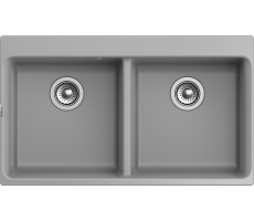 Мойка Rivelato AXEL 90-2D  2-чаши 870*520мм  X-90-2D grigio metallizza  Мойка Rivelato AXEL 90-2D  2-чаши 870*520мм  X-90-2D grigio metallizza