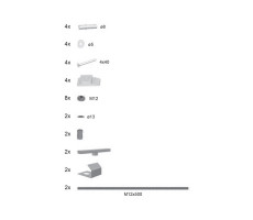 Крепление передней панели, универсальное (для прямоугольных ванн) Ravak Комплектующие B23600000N  