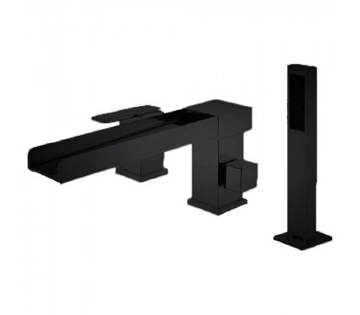 Смеситель на борт ванны Groсenberg GB6008-2BL, черный Смеситель на борт ванны Groсenberg GB6008-2BL, черный