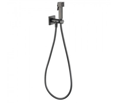Гигиенический душ со смесителем встраиваемый Grocenberg GB005BG, графит 