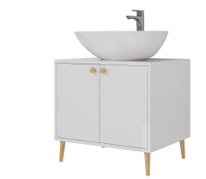 Тумба под раковину напольная Dreja Luno 60 см, белый