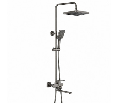 Душевая система FRAP F2462-9, оружейная сталь Душевая система FRAP F2462-9, оружейная сталь