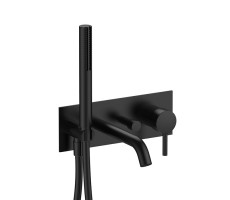 Смеситель для ванны Fantini Nostromo 50 13 E321B Черный матовый Смеситель для ванны Fantini Nostromo 50 13 E321B Черный матовый