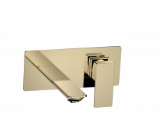 Смеситель для раковины AQUAme Savona AQM6815GG Золото   