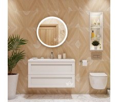 База под раковину 100см Art&Max PLATINO AM-Platino-1000-2C-SO-BL Белый глянец База под раковину 100см Art&Max PLATINO AM-Platino-1000-2C-SO-BL Белый глянец