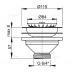 Выпускной комплект для мойки Alcadrain 6/4 с нержавеющей решеткой d115 A37 