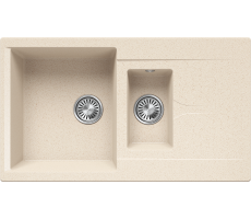 Кухонная мойка Polygran BRIG-870 №327 Кремовый 