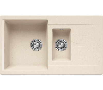 Кухонная мойка Polygran BRIG-870 №327 Кремовый 