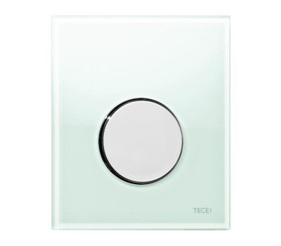 Панель смыва для писсуара TECE TECEloop 9242653 цвет: зеленое стекло/хром глянцевый 