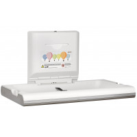 Горизонтальный пеленальный столик Mediclinics CP0016HCS белый, с корпусом из нержавеющей стали 