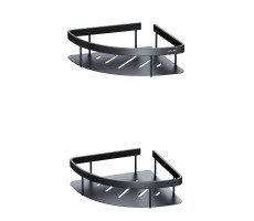 Полка для душа угловая двойная AM.PM Sense L A7454222 Черный 