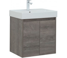 Тумба с раковиной Aquanet Nova Lite 60 2 дв. цв. дуб рошелье (302524) 