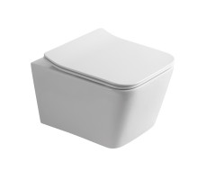Унитаз подвесной WesnaArt KUBUS TORNADO 215-KUB13, белый