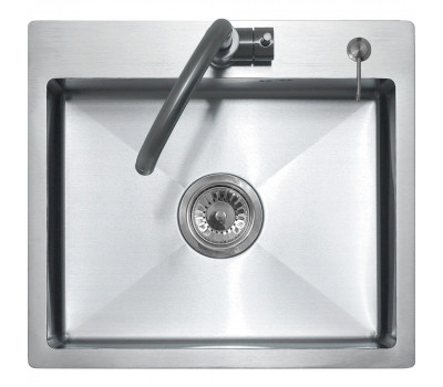 Мойка R5045H MELANA ProfLine 3,0/200 САТИН врезная прямоугольная в комплекте с дозатором MLN-R5045H+дозатор 