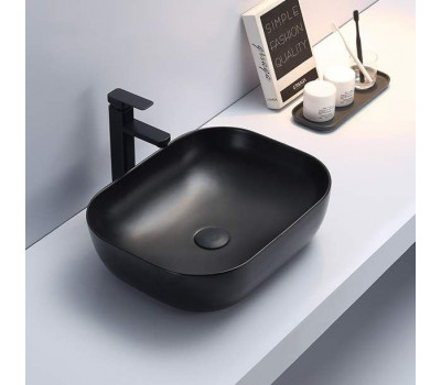 Умывальник CeramaLux 78104MB черный матовый 