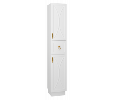 Шкаф - пенал Misty Амбра 35 правый (белый) П-Амб050-011П 