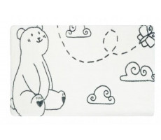 Коврик для ванной Fixsen Teddy Air  белый 50х80см FX-6001T 