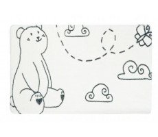 Коврик для ванной Fixsen Teddy Air  белый 50х80см FX-6001T 