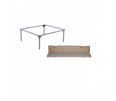 Подставка каркасная для душевого поддона 70х70х15 см, ВИЗ ANTIKA КР-700 Подставка каркасная для душевого поддона 70х70х15 см, ВИЗ ANTIKA КР-700